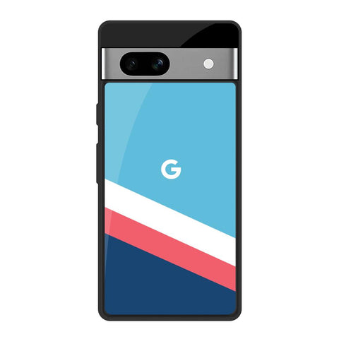 Pink & White Stripes Glossy Case For Google Pixel 7A