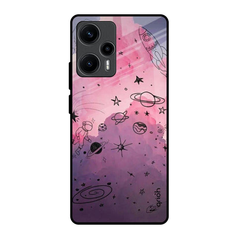 Space Doodles Glossy Case for Poco F5 5G