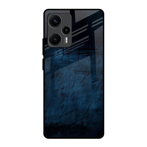 Dark Blue Grunge Glossy Case for Poco F5 5G