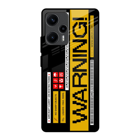 Aircraft Warning Glossy Case for Poco F5 5G