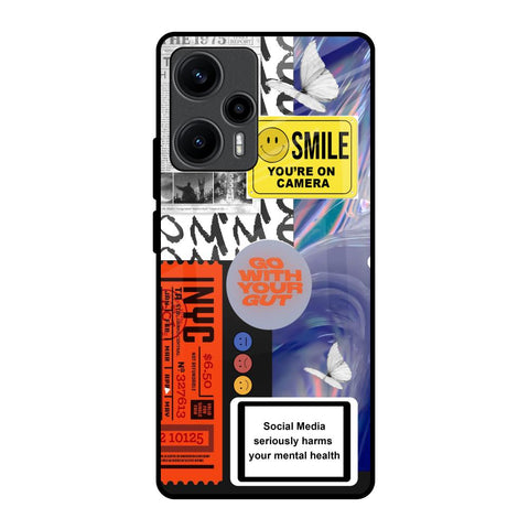 Smile for Camera Glossy Case for Poco F5 5G