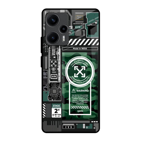 Green Camo Circuit Glossy Case for Poco F5 5G