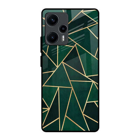 Abstract Green Glossy Case For Poco F5 5G
