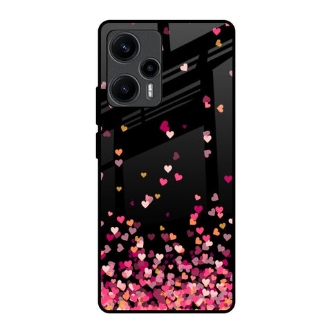 Heart Rain Fall Glossy Case For Poco F5 5G