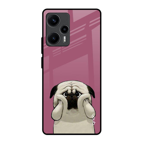 Funny Pug Face Glossy Case For Poco F5 5G