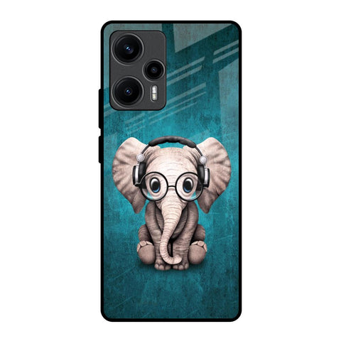 Adorable Baby Elephant Glossy Case For Poco F5 5G