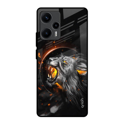 Aggressive Lion Glossy Case for Poco F5 5G
