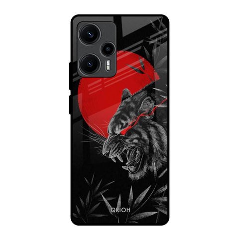 Red Moon Tiger Glossy Case for Poco F5 5G