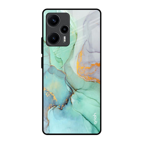 Green Marble Glossy Case for Poco F5 5G
