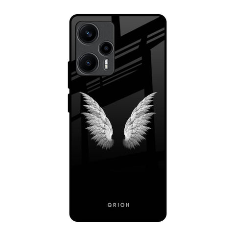 White Angel Wings Glossy Case for Poco F5 5G