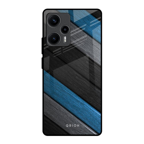Multicolor Wooden Effect Glossy Case for Poco F5 5G
