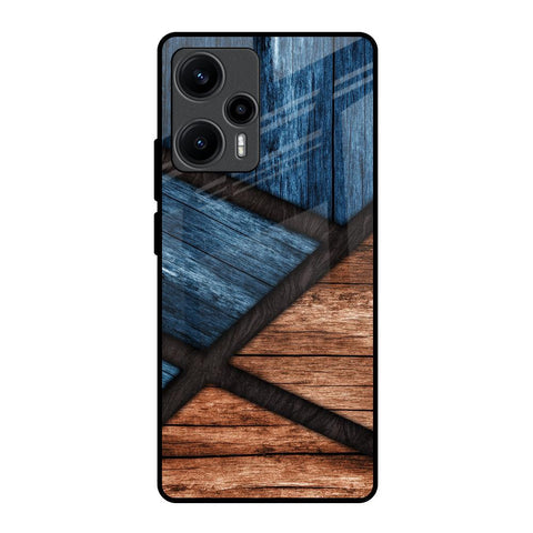 Wooden Tiles Glossy Case for Poco F5 5G