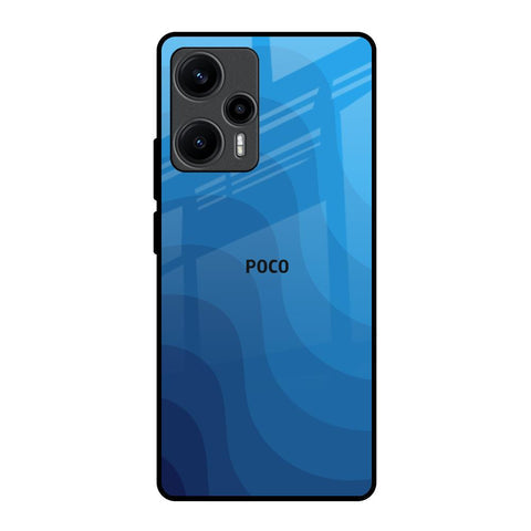 Blue Wave Abstract Glossy Case for Poco F5 5G