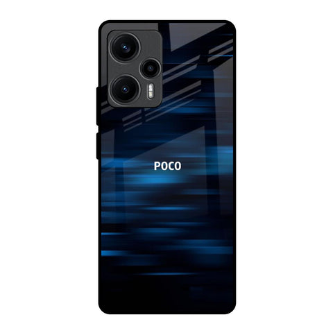 Blue Rough Abstract Glossy Case for Poco F5 5G