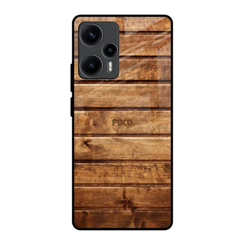 Wooden Planks Glossy Case for Poco F5 5G