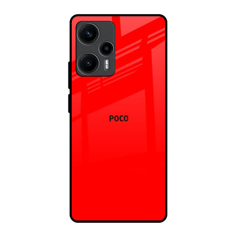 Blood Red Glossy Case for Poco F5 5G