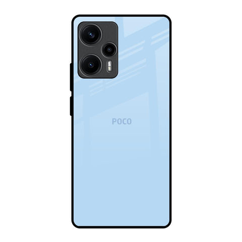 Pastel Sky Blue Glossy Case for Poco F5 5G