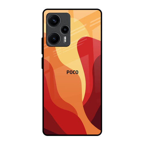 Magma Color Pattern Glossy Case for Poco F5 5G