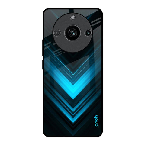 Vertical Blue Arrow Glossy Case For Realme 11 Pro 5G