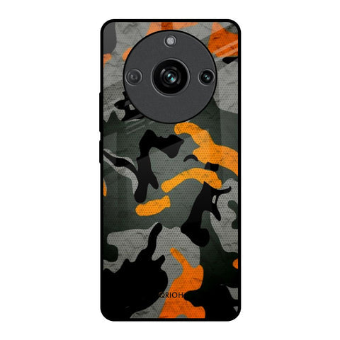 Camouflage Orange Glossy Case For Realme 11 Pro 5G