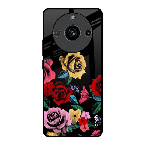 Floral Decorative Glossy Case For Realme 11 Pro 5G
