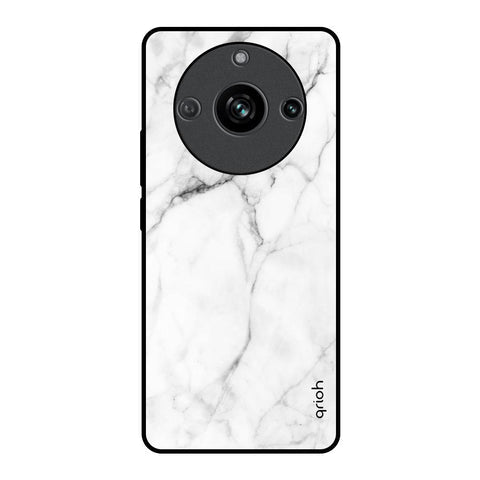 Modern White Marble Glossy Case for Realme 11 Pro 5G