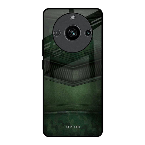 Green Leather Glossy Case for Realme 11 Pro 5G