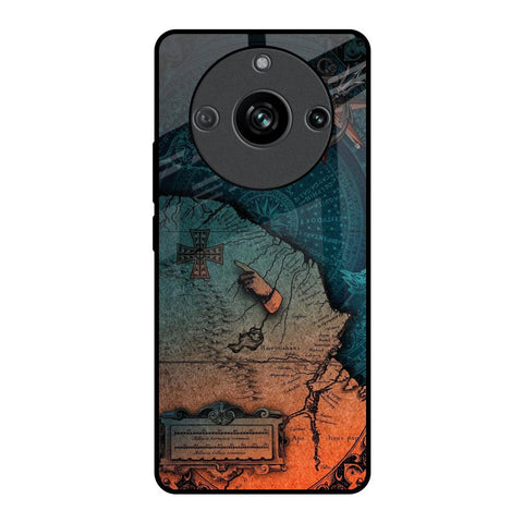 Geographical Map Glossy Case for Realme 11 Pro 5G