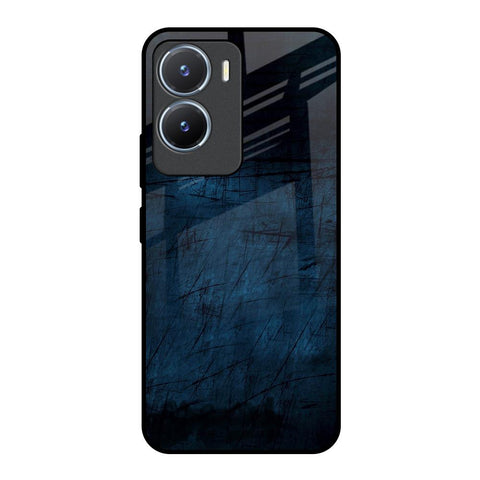Dark Blue Grunge Glossy Case for Vivo T2x 5G