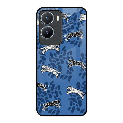 Blue Cheetah Glossy Case for Vivo T2x 5G