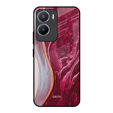 Crimson Ruby Glossy Case for Vivo T2x 5G