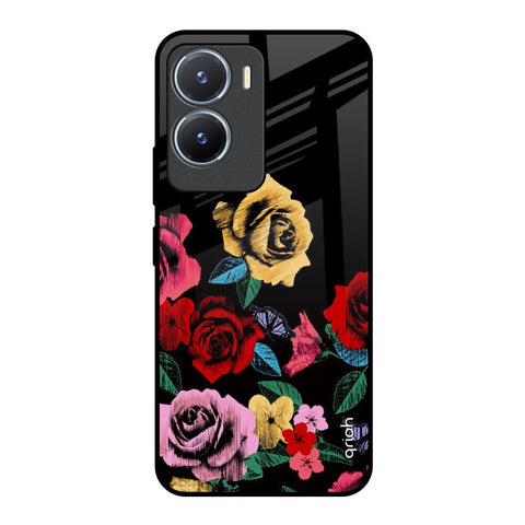 Floral Decorative Glossy Case For Vivo T2x 5G