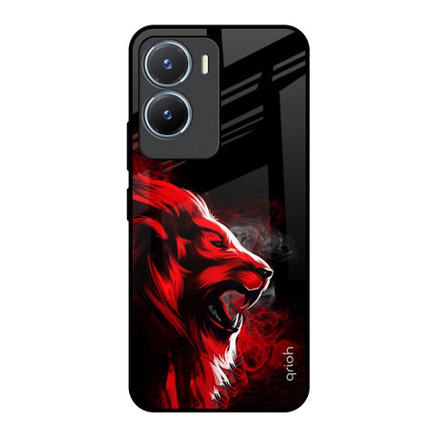 Red Angry Lion Glossy Case for Vivo T2x 5G