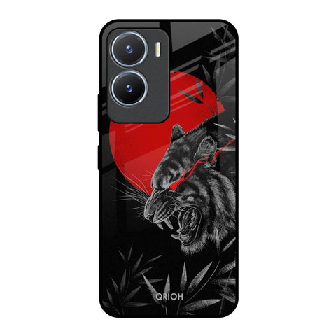 Red Moon Tiger Glossy Case for Vivo T2x 5G