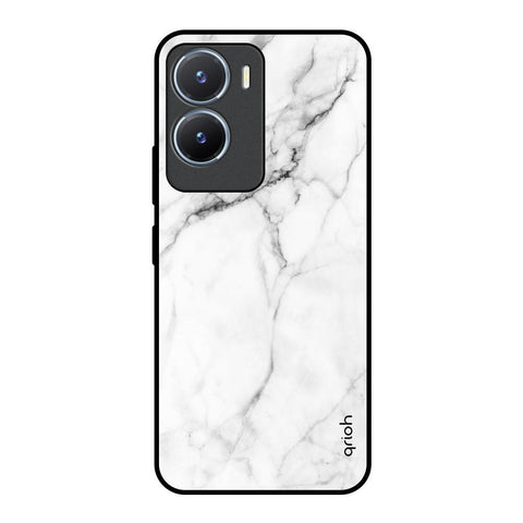 Modern White Marble Glossy Case for Vivo T2x 5G