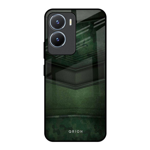Green Leather Glossy Case for Vivo T2x 5G