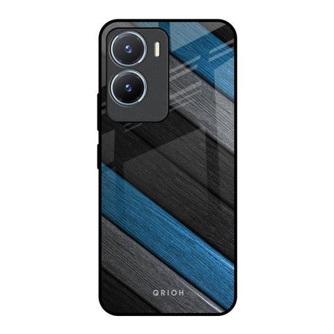 Multicolor Wooden Effect Glossy Case for Vivo T2x 5G