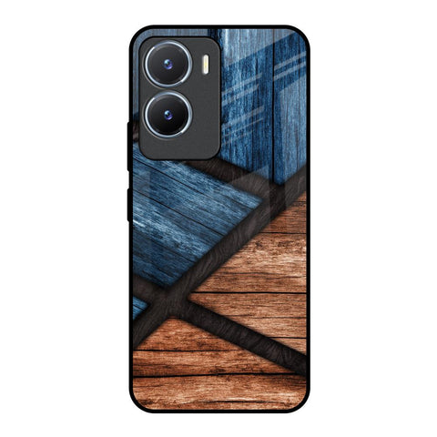 Wooden Tiles Glossy Case for Vivo T2x 5G