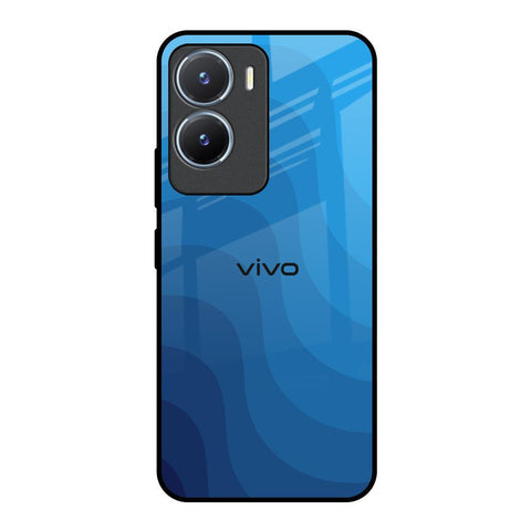 Blue Wave Abstract Glossy Case for Vivo T2x 5G