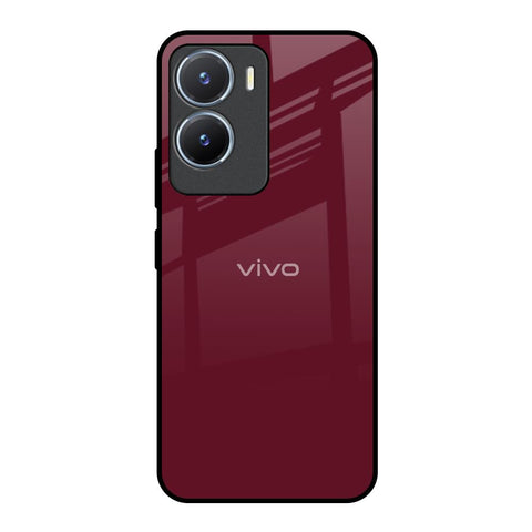 Classic Burgundy Glossy Case for Vivo T2x 5G