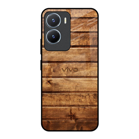 Wooden Planks Glossy Case for Vivo T2x 5G