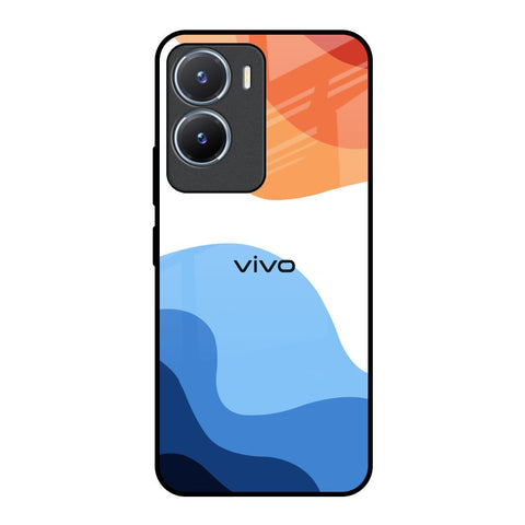 Wavy Color Pattern Glossy Case for Vivo T2x 5G