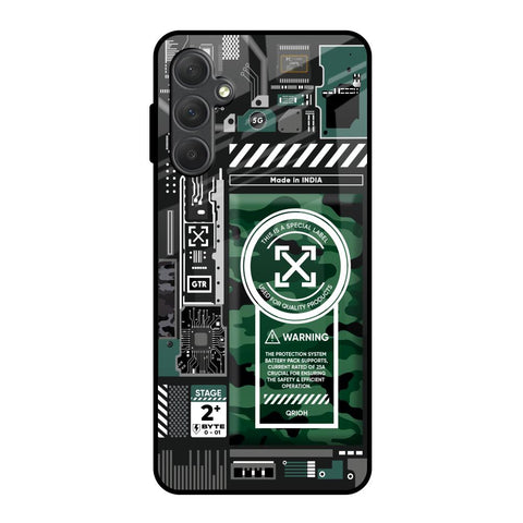Green Camo Circuit Glossy Case for Samsung Galaxy F54 5G