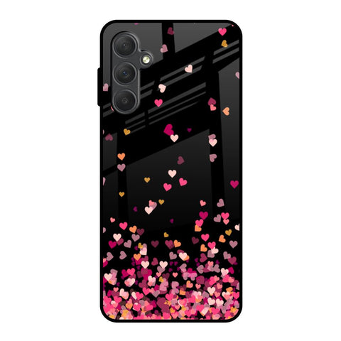 Heart Rain Fall Glossy Case For Samsung Galaxy F54 5G
