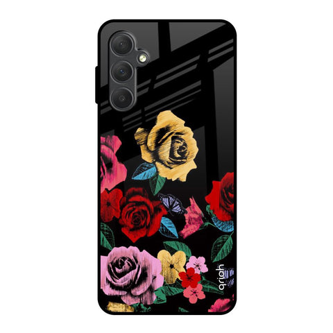 Floral Decorative Glossy Case For Samsung Galaxy F54 5G