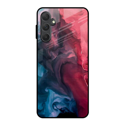 Blue & Red Smoke Glossy Case for Samsung Galaxy F54 5G