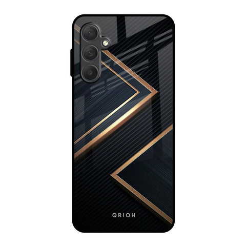 Sleek Golden & Navy Glossy Case for Samsung Galaxy F54 5G