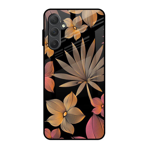 Lines Pattern Flowers Glossy Case for Samsung Galaxy F54 5G