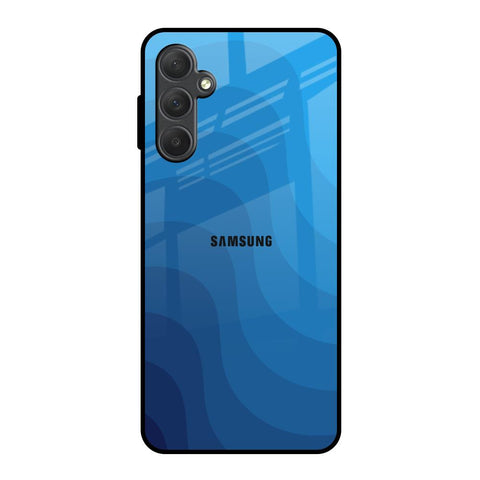 Blue Wave Abstract Glossy Case for Samsung Galaxy F54 5G