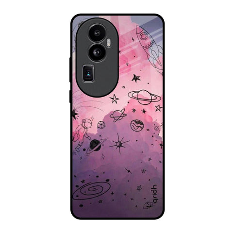 Space Doodles Glossy Case for Oppo Reno10 Pro Plus 5G